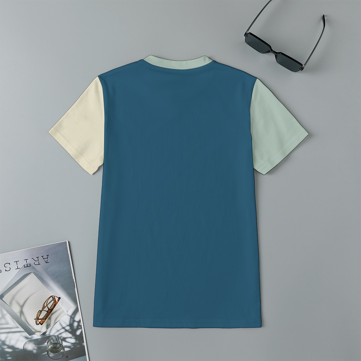 ABC Shirt: Educational Alphabet Shirt Navy Colorblock, 100% Cotton for ...
